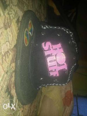 Black And Pink Hot Stuff Cap