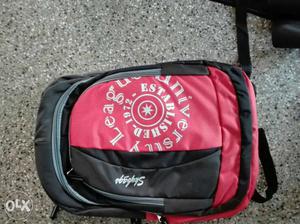 Black And Red Skybags Backpack Bag