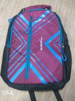 Black, Red, And Blue Blowzy Backpack