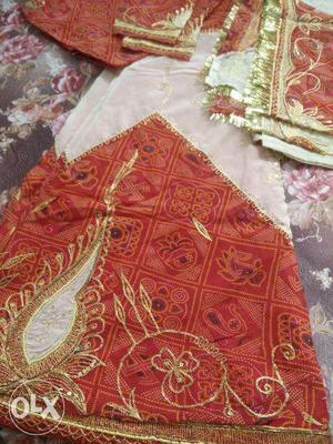 Crepe silk lehenga for sale