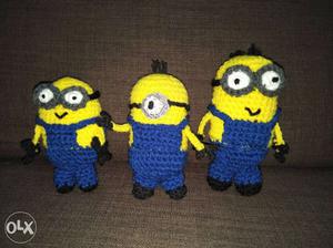 Crocheted minion set