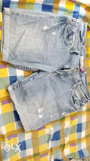 Denim Shorts From aéropostale 7/8 length 32" New