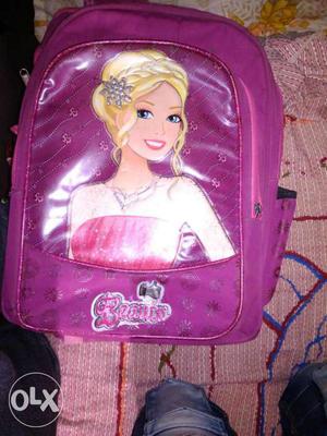 Disney Princess Printed Pink Backpack