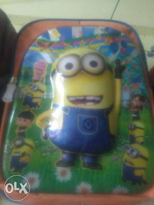 Embossed Minion Kid's School bag, Fresh piece,