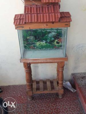 Fish tank with cover and stand