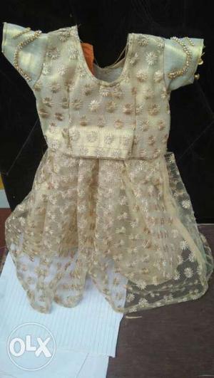 Girl's Beige Dress