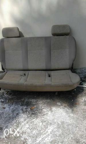 Gray Fabric Car Bench Seat