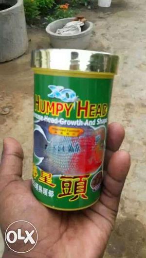 Green Humpy Head Growth Fish Food Bottle
