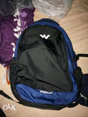 New Black And Blue Wildcraft Bag