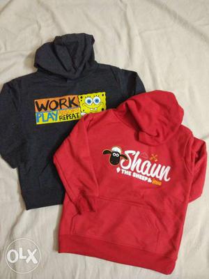New Branded Export Quality Kid's Fleece Hooded Sweatshirt