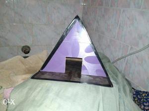 Purple And Black Pyramid Pet House