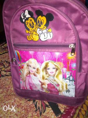 Purple Barbie Backpack