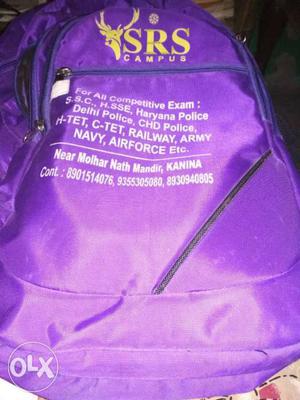 Purple SRS Campus Backpack