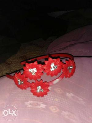 Red Floral Headband