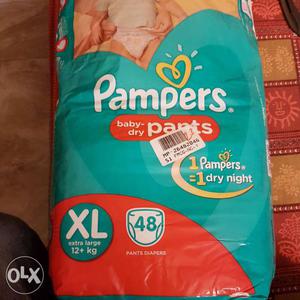 Selling pampers pants 48 pack xl size. used 4