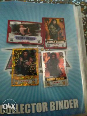 Several WWE Trading Cards