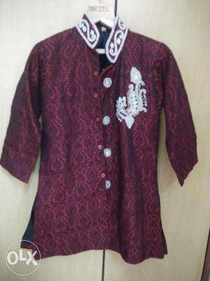 Sherwani For Kids size for 6-8 years.