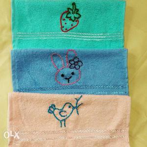 Soft hanky for kids. hand embroidered. 150/- for