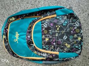 Teal And Multicolored Skyboys Backpack