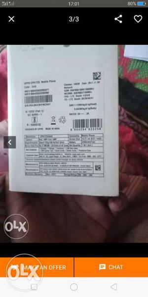 I want to sell my oppo f5 youth with insurance 3gb ram DSLR