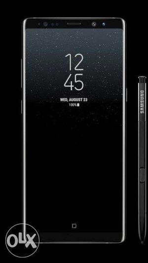 Note 8 black..pack pc.