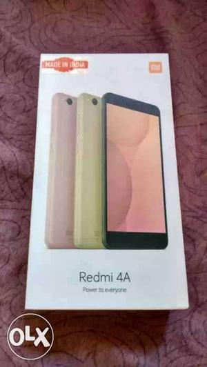 Redmi 4a fresh set. 1 month old. Full box pees. 3