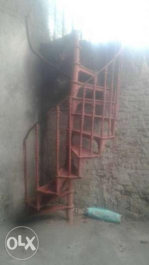 Antique iron staircase back from 