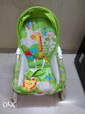 Baby's Green And Grey Fisher-Price Bouncer Seat