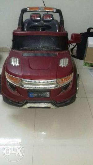 Battery operated two seater range rover car