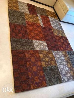 Beautiful Unused Carpet 8ft by 5ft, premium banarsi fabric