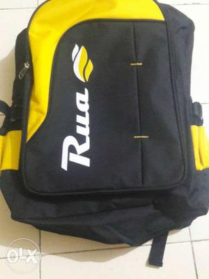 Black And Yellow Rua Backpack