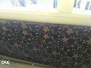 Black, Green, And Pink Floral Bed Mattress