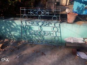 Blue Metal Window Grille