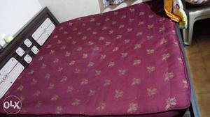 Brown And Purple Floral Mattress only