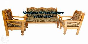 Brown Wooden Framed Himalayan Hi-tech Furniture