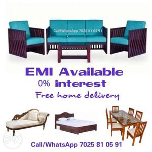 Contemporary style sofa set fresh EMI facility