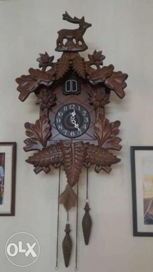 Coockoo clock. The old and antique.