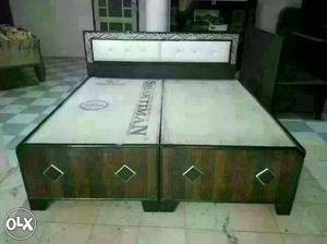 Double bed O931 box woodan