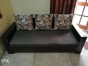 Gently used 3+1 Sofa with Corner table