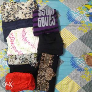 Gently used tops and dresses. range Rs 120 to