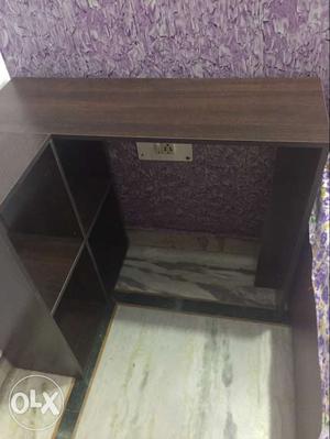 L-shaped Brown Wooden Desk