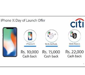 NEW Iphone X (64256 GB) with Rs.10,000 cashback(SGSilver)
