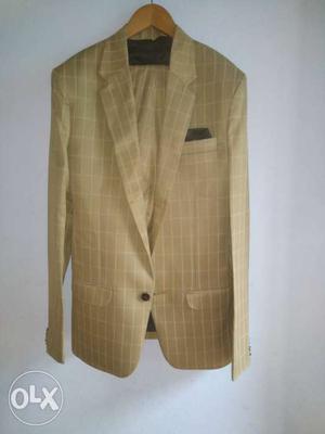 New golden yellow suit in low price. size. 