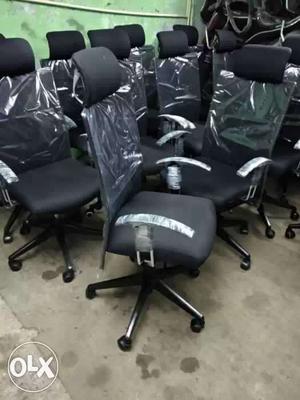 Office chairs good condition Black netted MD chair with