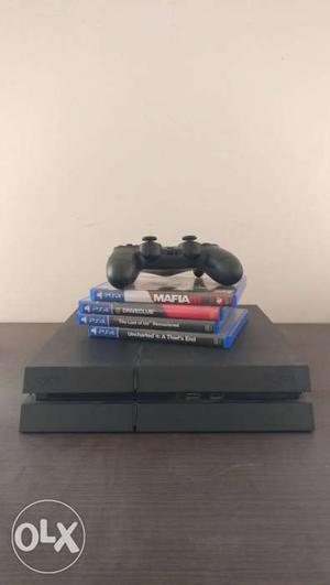 PS4 1 TB with 1 controller and 4 games (Uncharted