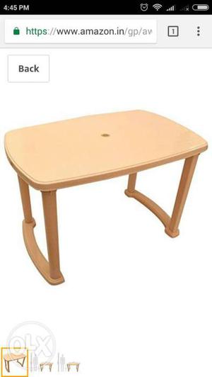 Plastic dining n multipurpose four seater table