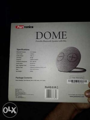Portronics Dome Portable Bluetooth Speaker With Mic Box
