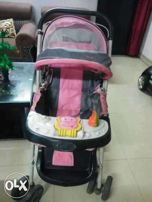 Pram pink color heavy..2 year old..