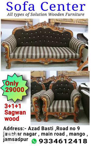 Sagwan wood sofa