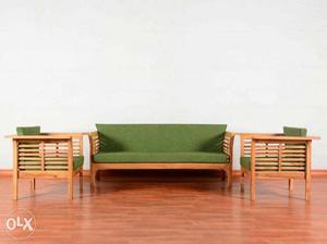 Smart 5 sitter teak wood sofa set